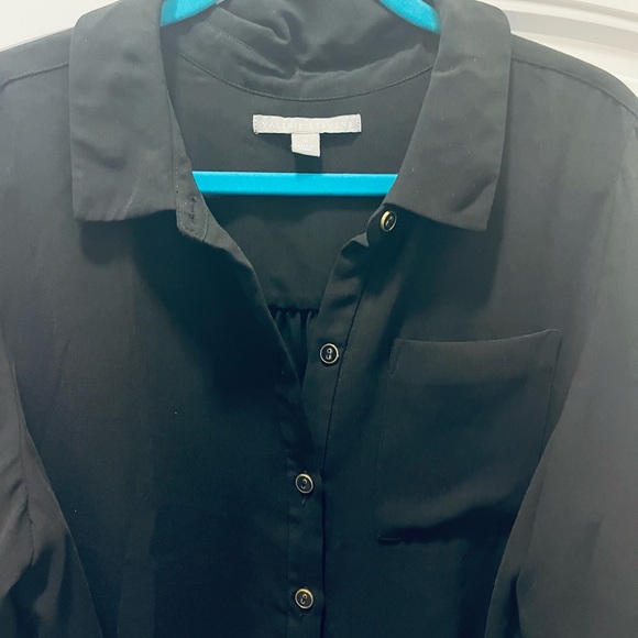 Black Button-Up Dress - Picture 2 of 5